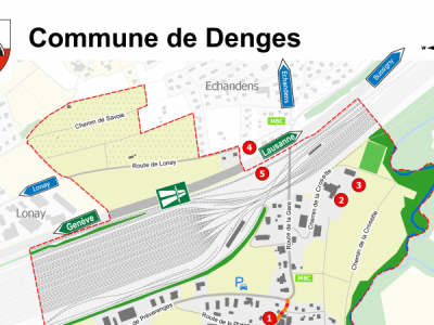 Plan de ville – Denges